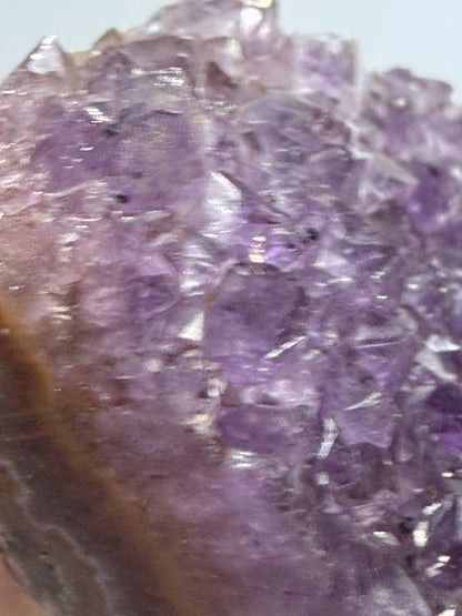 Amethyst Druzy Heart Cluster With Stand – 5.6cm (C)