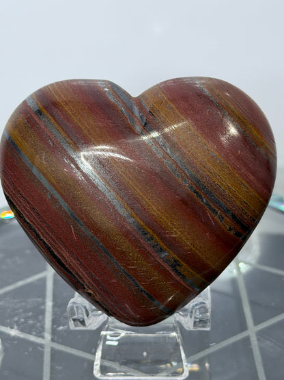 Tiger Iron Heart – 125g Natural Crystal Heart | 5.6cm A