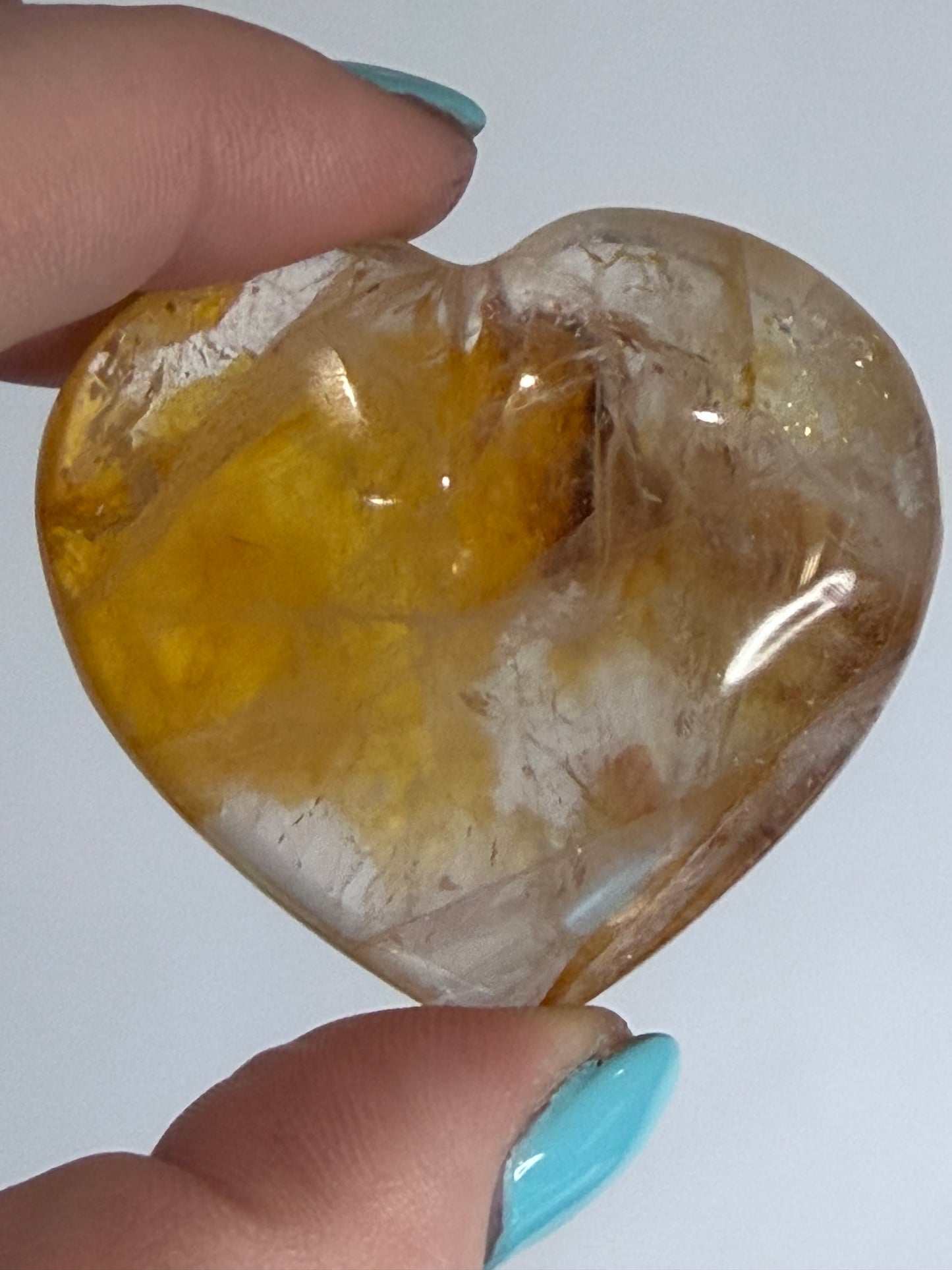 Golden Healer Quartz Heart B - 5cm