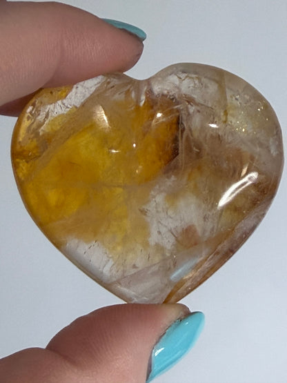 Golden Healer Quartz Heart B - 5cm