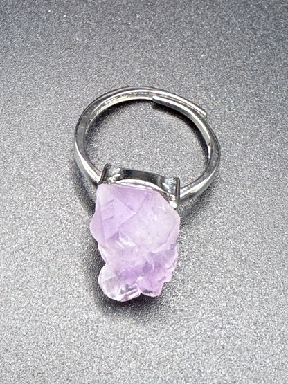 Amethyst Tooth Ring