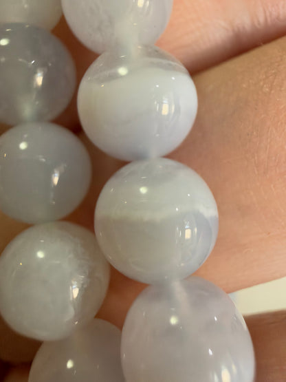 8mm Blue Lace Agate Bracelet