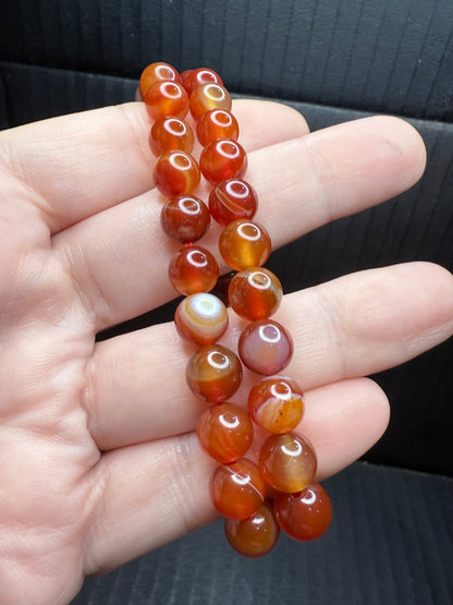Red Sardonyx bracelet 8mm - Crystal wonderland By Lisa
