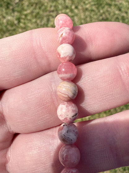 High Quality Rhodochrosite Bracelet – 7mm