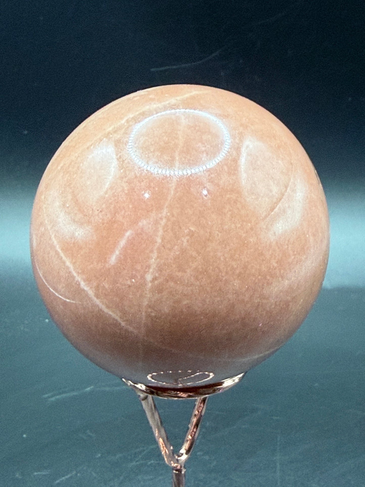 Peach Calcite Sphere
