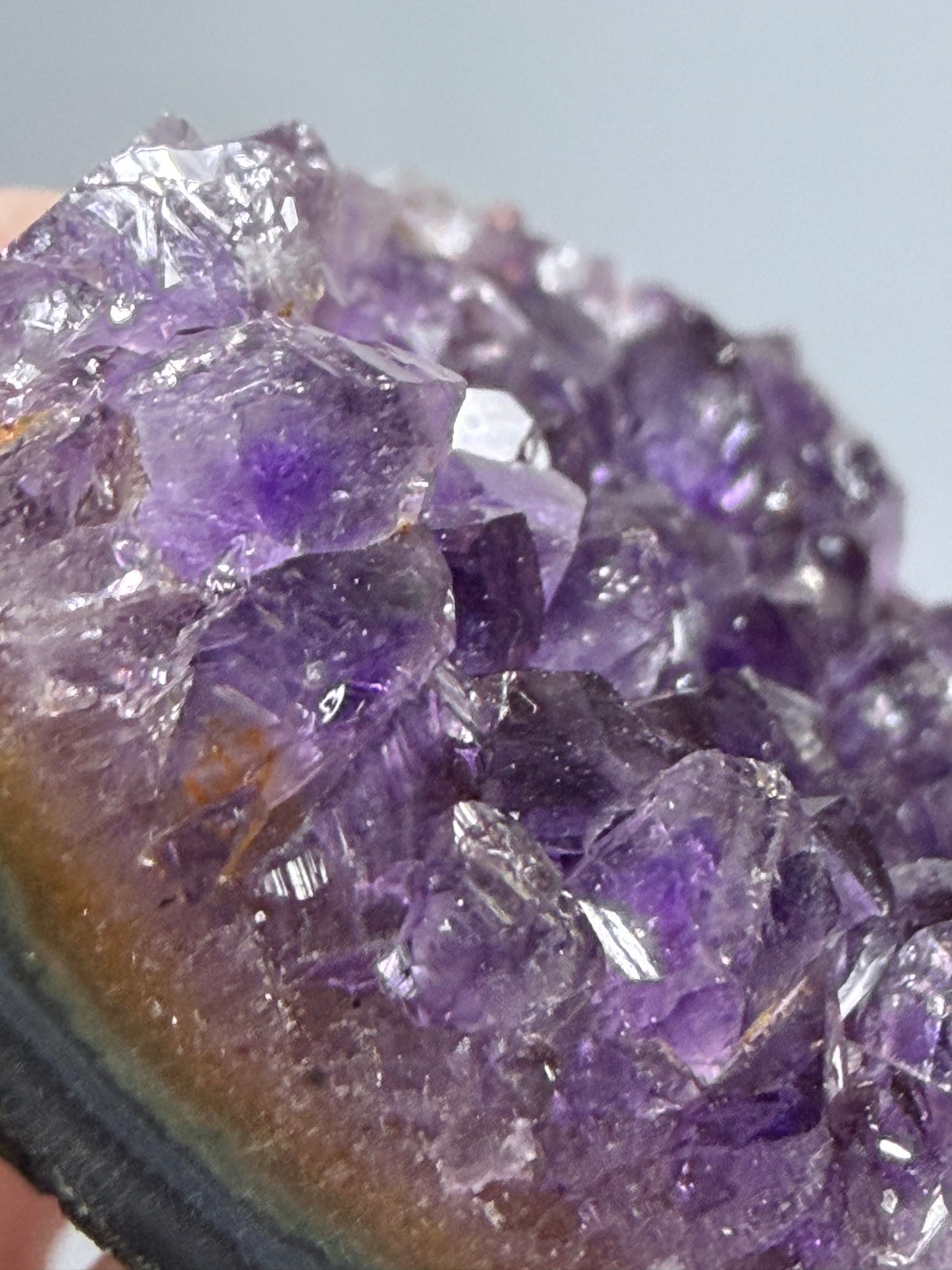 Amethyst Druzy Heart Cluster With Stand – 5.8cm (D)