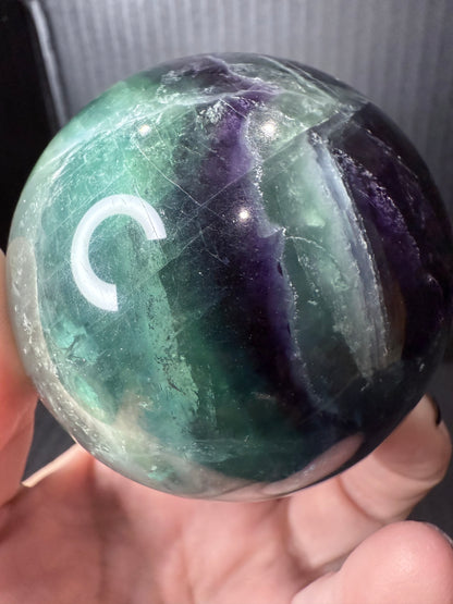 Rainbow Fluorite Sphere | 480g | 6.6cm