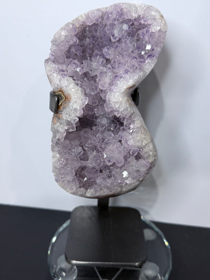 Phantom Amethyst Geode on Stand | Natural Brazilian Display Crystal | 1.5kg
