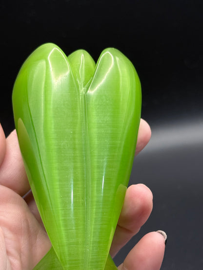 Lime Green Cats eye Angel