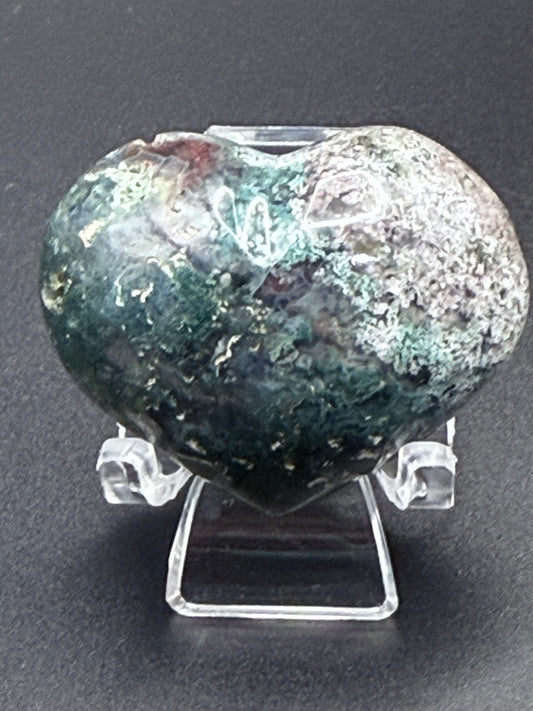 Ocean Jasper 4cm Puffy Heart