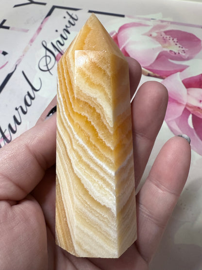 Orange Calcite Point