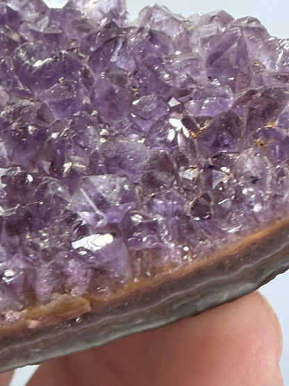 Amethyst Druzy Heart Cluster With Stand – 5.6cm (C)