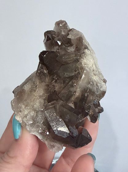Smoky Quartz Crystal Cluster on Milky Quartz Matrix 214g | Natural Brazilian