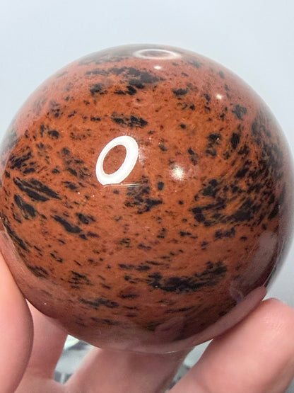 Mahogany Obsidian Sphere – 265g | 6cm