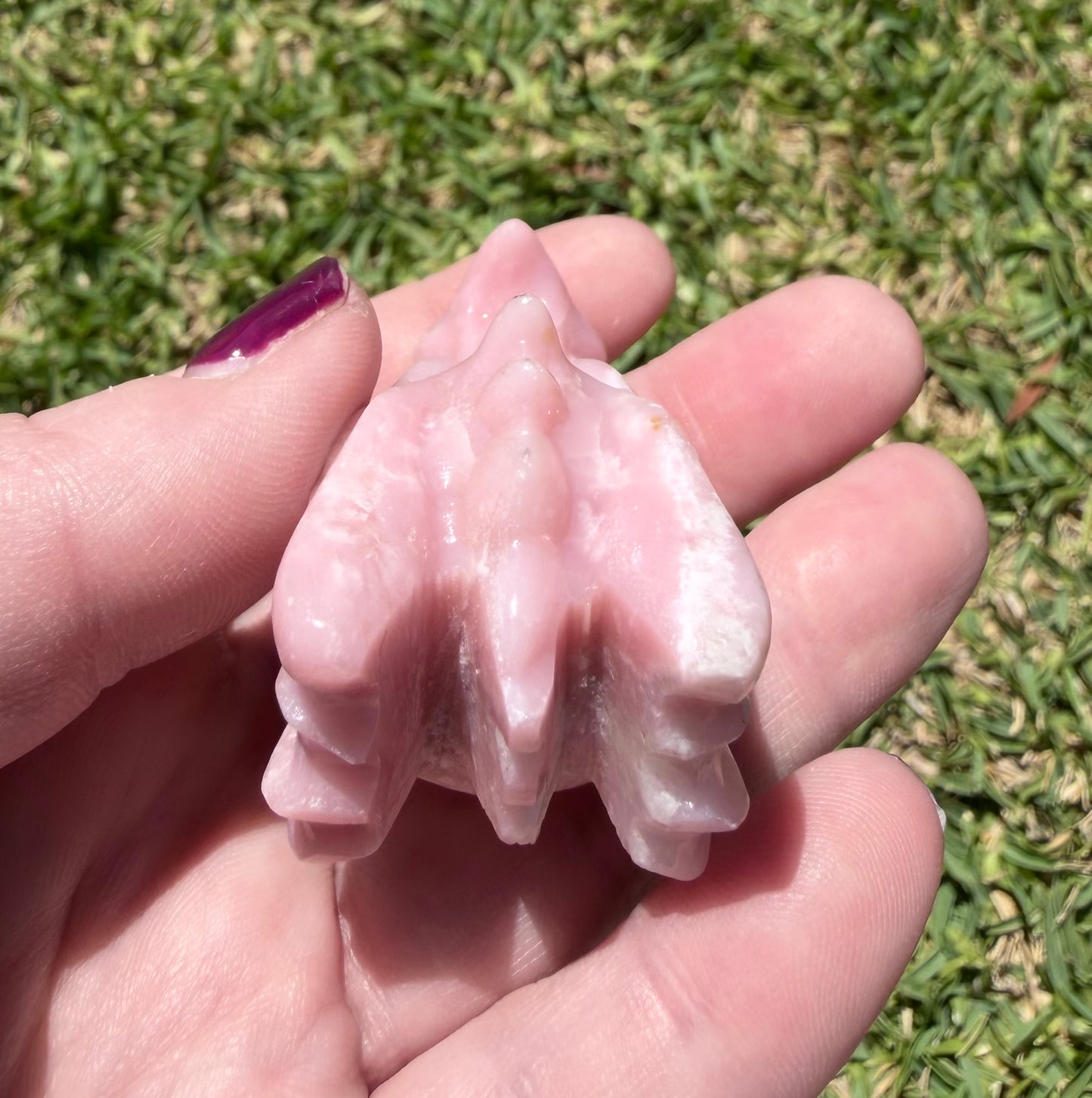 Pink Opal Dragon Head