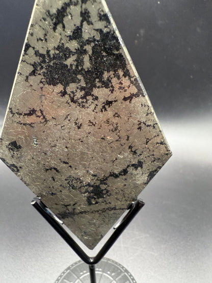 Pyrite Rhombus on Stand
