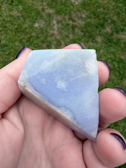 Blue Lace Agate Druzy Freeform – 97g