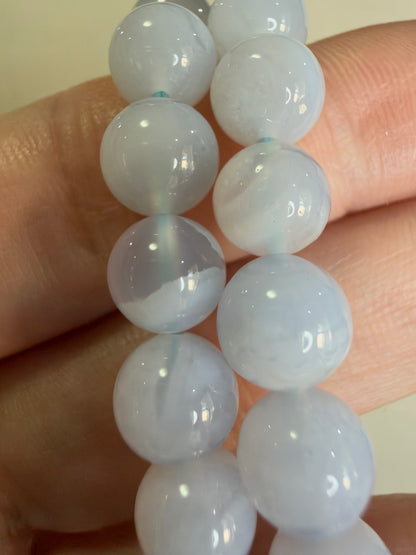 8mm Blue Lace Agate Bracelet