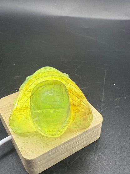 Extra Special Fluorite Turtle with Dendritic Inclusions