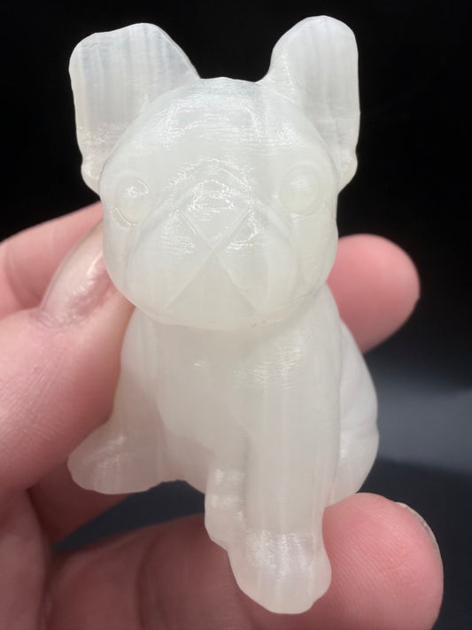 Afghan Jade French Bulldog Carving – 5 cm