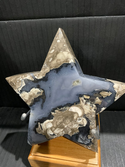 Volcano Agate 1kg Star on Stand