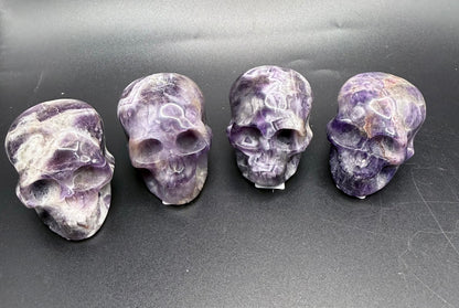 Dream Amethyst Skull Carving – 130g | 5.6 × 4.2cm