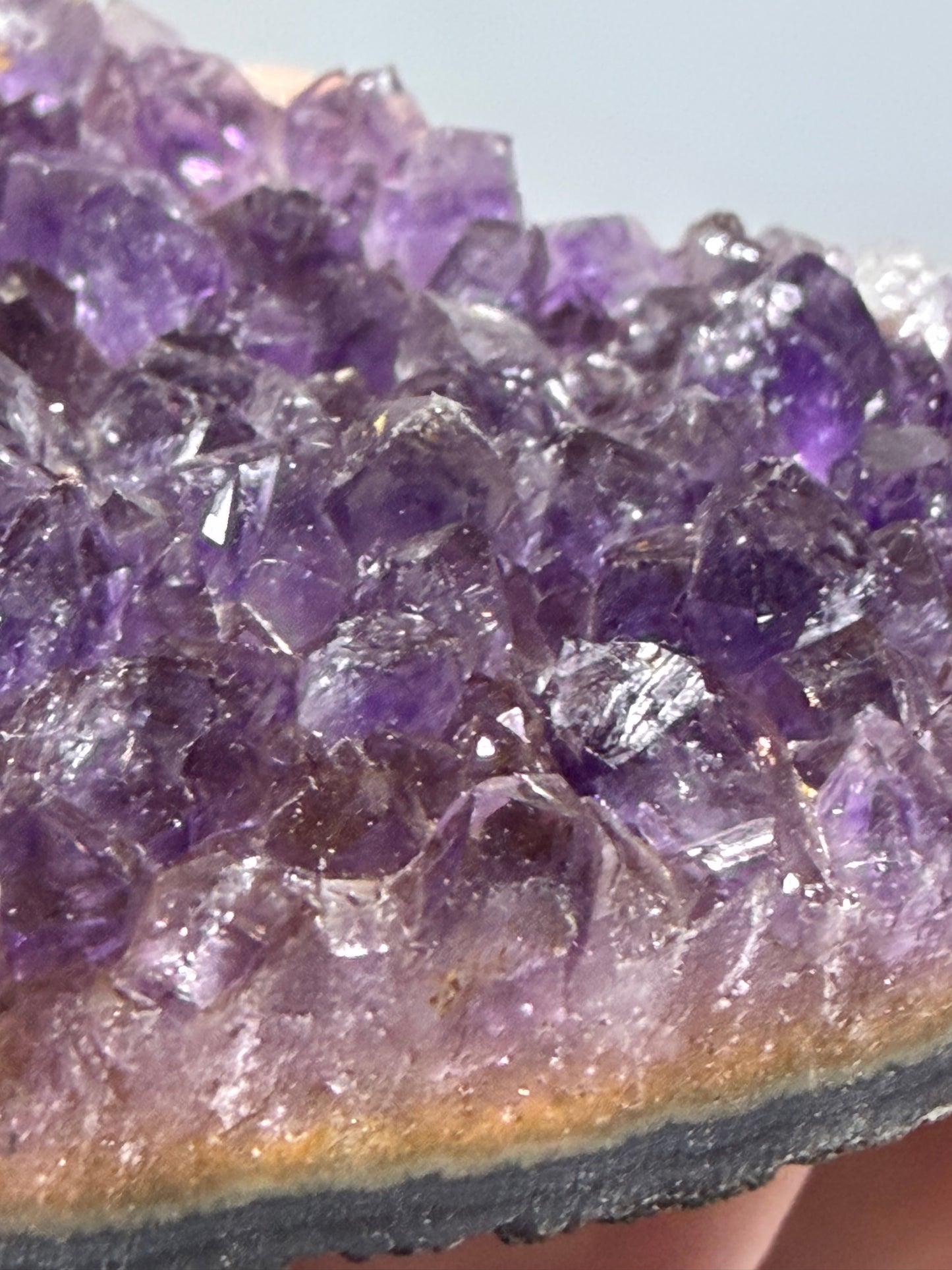 Amethyst Druzy Heart Cluster With Stand – 5.8cm (D)