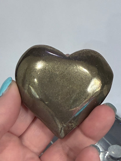 Pyrite Heart  5.8 cm A -