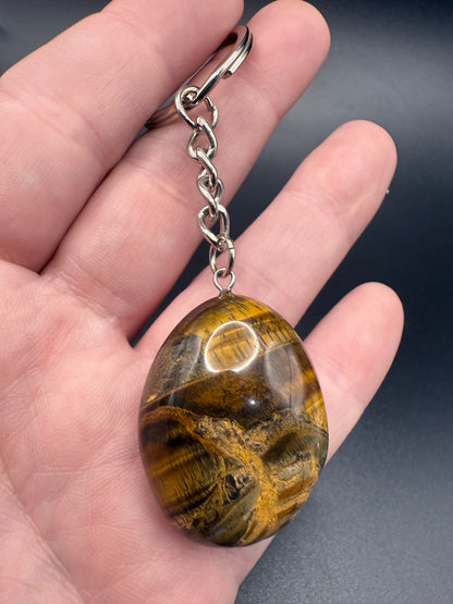 Tiger’s Eye Crystal Keychain