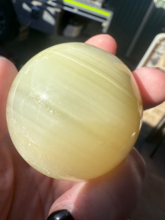 Green Onyx Sphere
