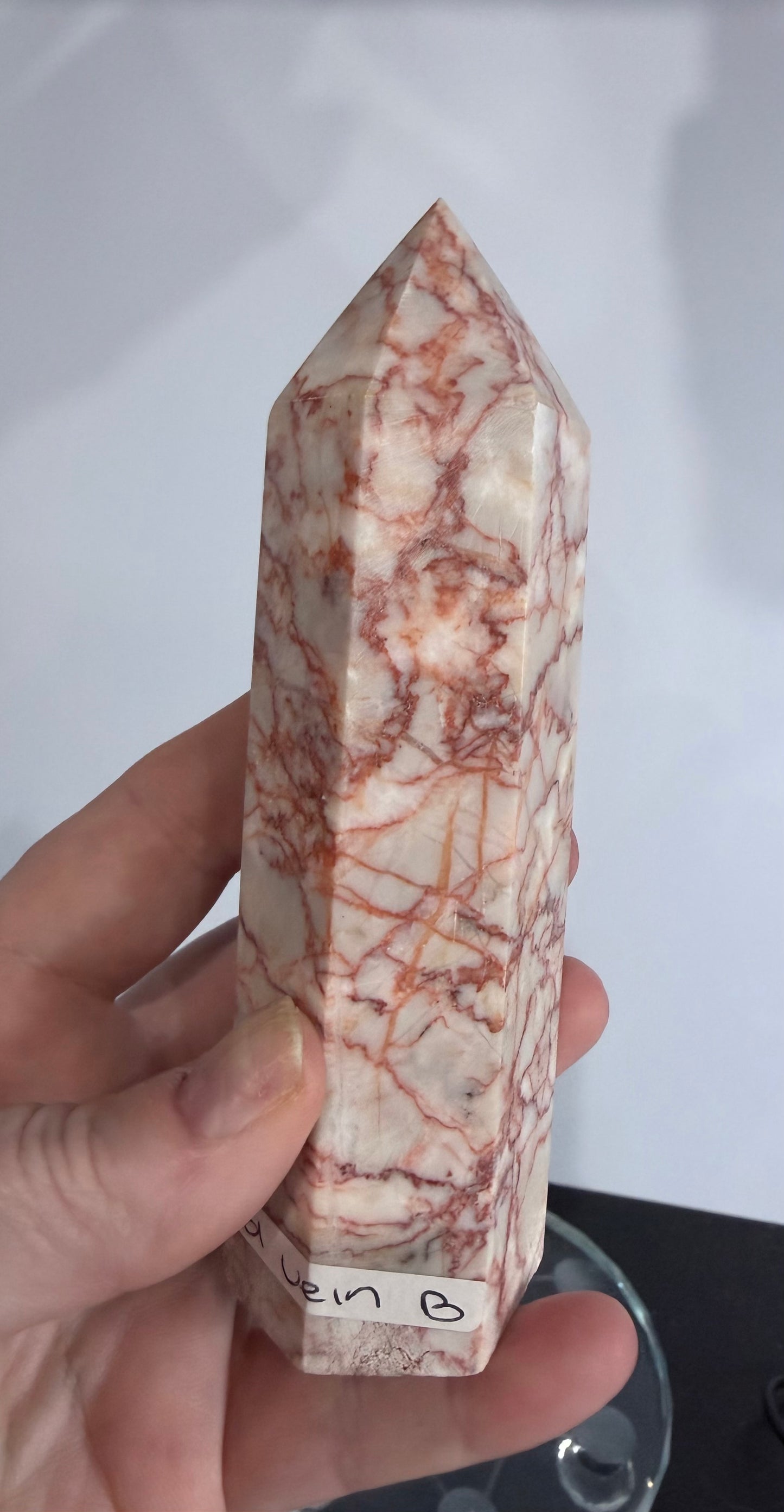 Red Vein Jasper Crystal Tower – 13.2cm | 330g B