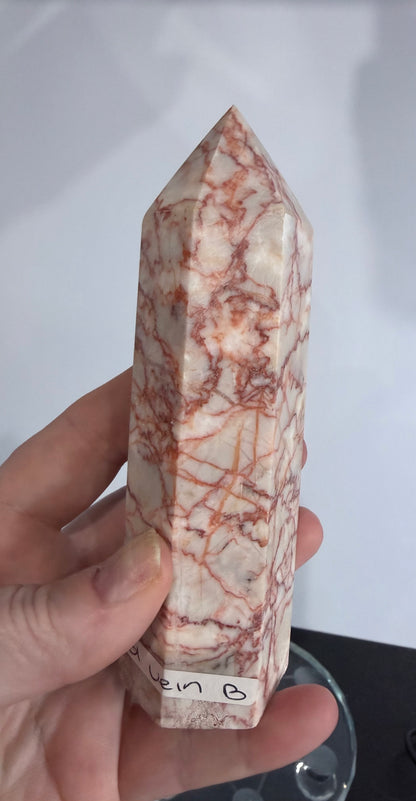 Red Vein Jasper Crystal Tower – 13.2cm | 330g B