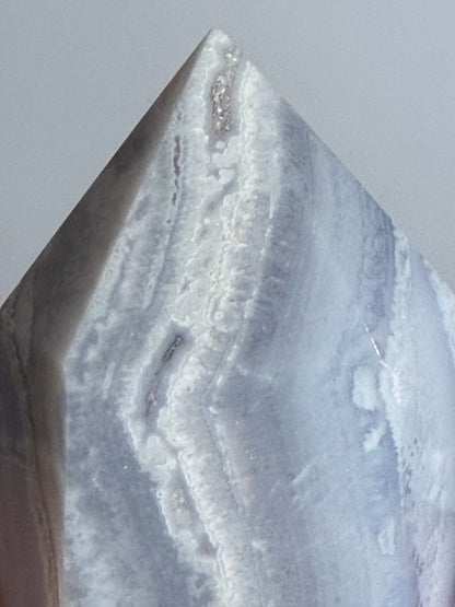 Blue Lace Agate Tower – 3.6cm | 22g