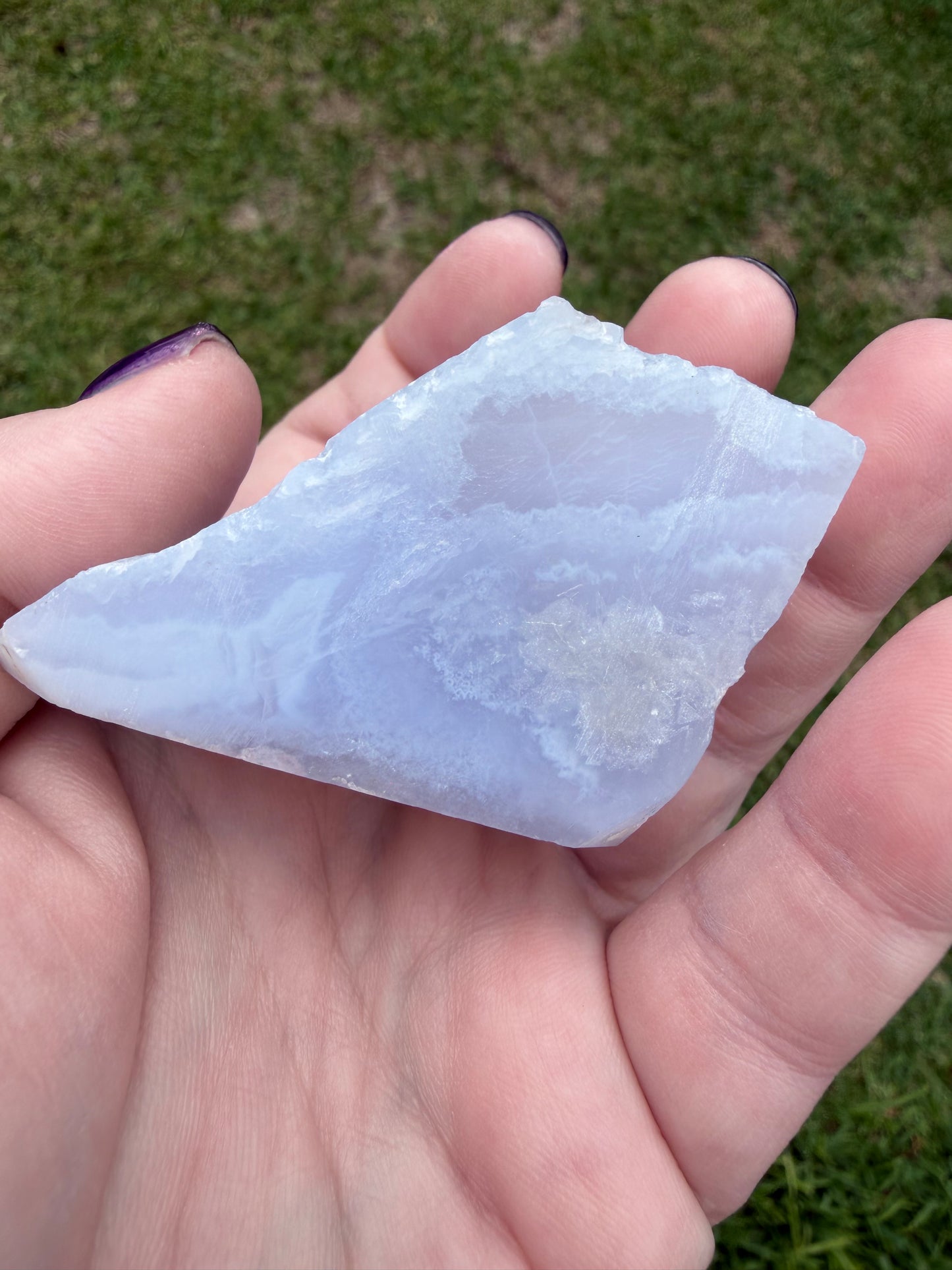 Blue Lace Agate Druzy Freeform – 97g
