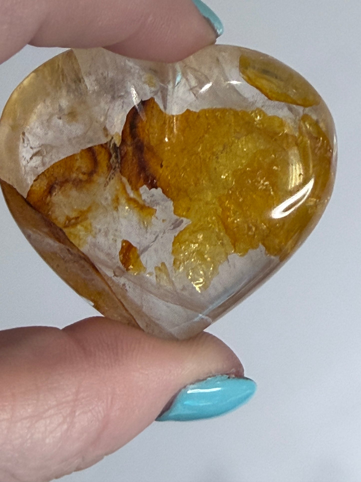 Golden Healer Quartz Heart B - 5cm