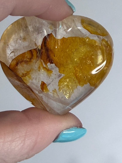 Golden Healer Quartz Heart B - 5cm