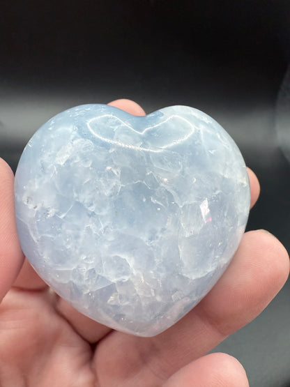 Blue Celestite Heart – 5cm