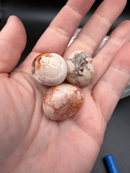 High Quality Flower Agate Tumbles