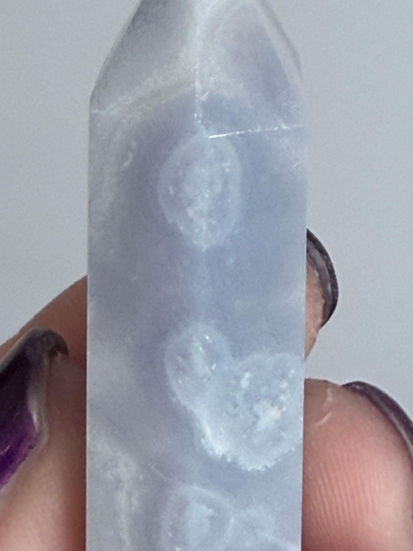 Blue Lace Agate Tower – 4.8cm | 21g
