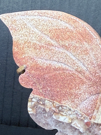 Pink Amethyst Agate Butterfly