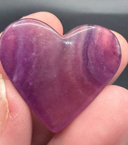 Fluorite Hearts Assorted Colours – 4cm