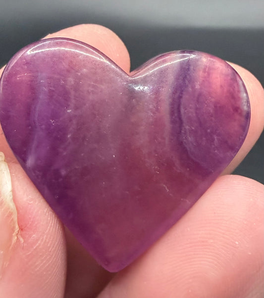 Fluorite Hearts Assorted Colours – 4cm