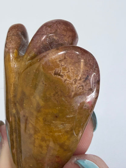 Ocean Jasper Angel Carving – 5cm B -