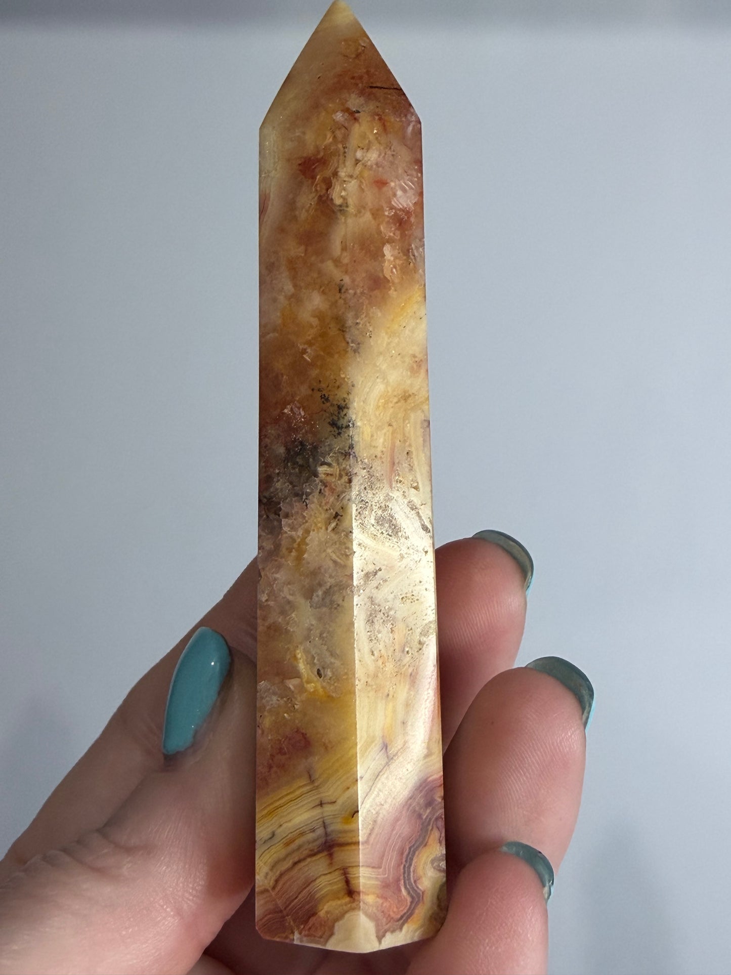 Crazy Lace Agate Tower A -