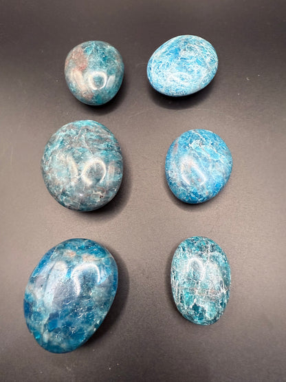 Blue Apatite Palm Stone
