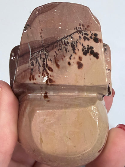Picture Jasper Skull Carving – 300g
