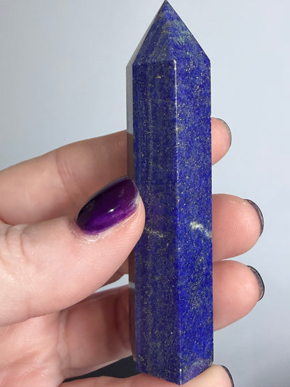 Lapis Lazuli Point | Natural Pyrite Inclusions B