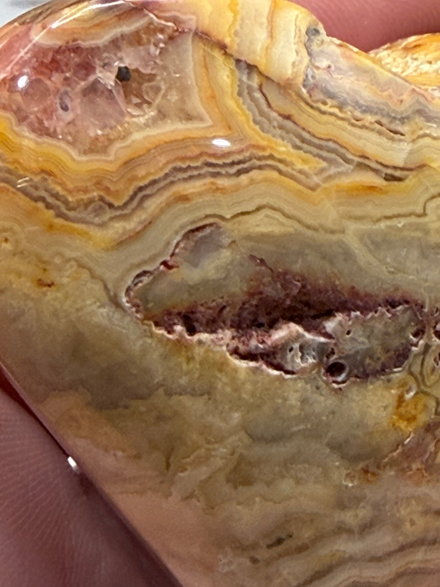 🇦🇺 Australia Map Crazy Lace Agate Heart