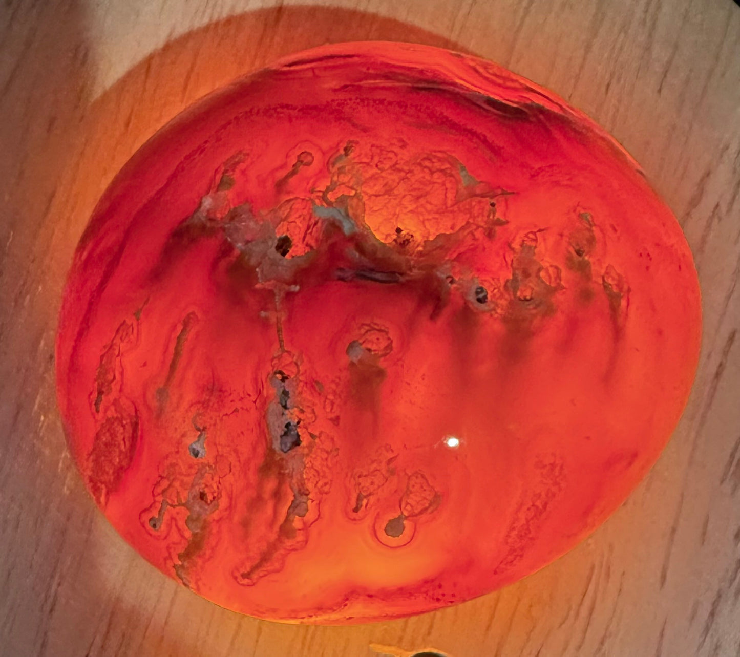Carnelian Agate Druzy Freeform