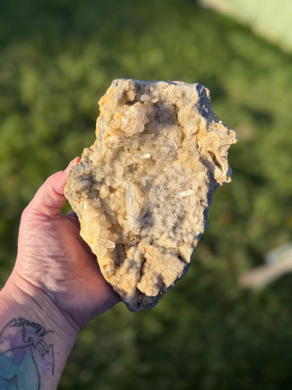 Indonesian Quartz & Druzy Chalcedony Cluster – 18.5cm